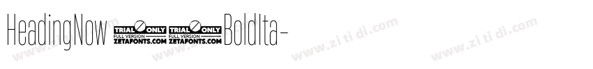 HeadingNow 46BoldIta字体转换